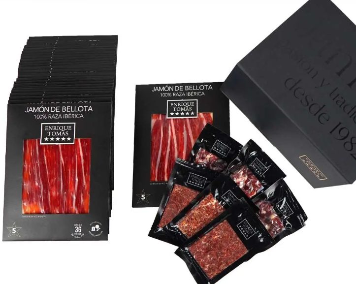 Jamón ibérico loncheado en sobre